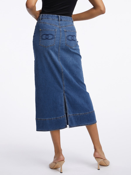 Orsay Dunkelblauer Maxirock aus Denim Damen ORSAY