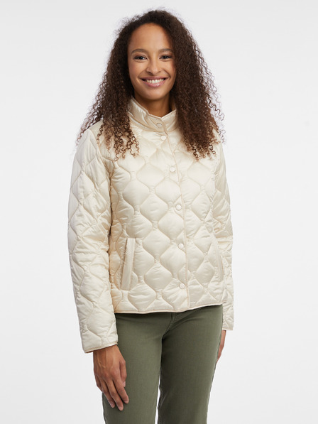 Orsay Leichte, cremefarbene Damen-Steppjacke ORSAY