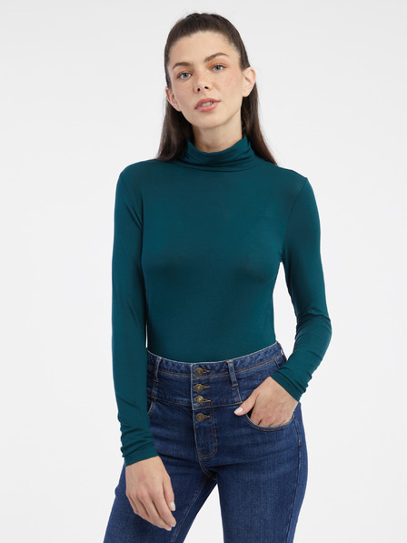 Orsay Petrolfarbenes Damen-Rollkragen-Shirt ORSAY
