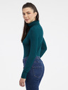 Orsay Petrolfarbenes Damen-Rollkragen-Shirt ORSAY