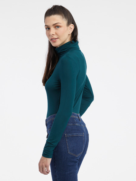 Orsay Petrolfarbenes Damen-Rollkragen-Shirt ORSAY