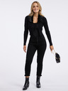 Orsay Schwarzer Damen-Cardigan mit Kunstfell ORSAY