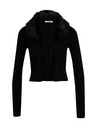 Orsay Schwarzer Damen-Cardigan mit Kunstfell ORSAY