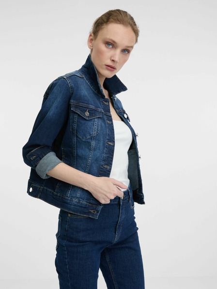 Orsay Dunkelblaue Damen-Jeansjacke ORSAY