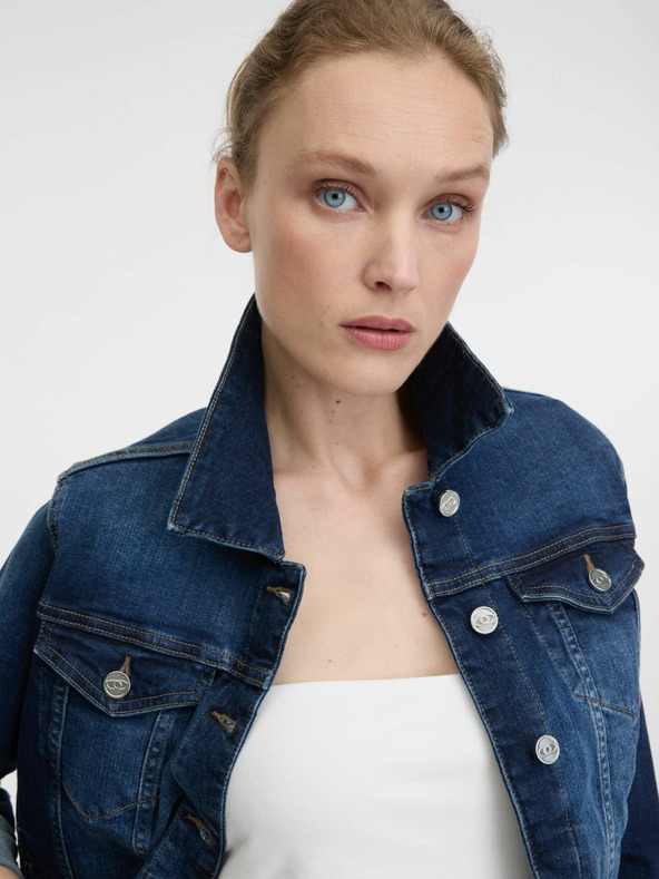 Orsay Dunkelblaue Damen-Jeansjacke ORSAY