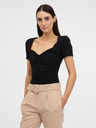Orsay Schwarzes Damen Kurzarm-T-Shirt ORSAY