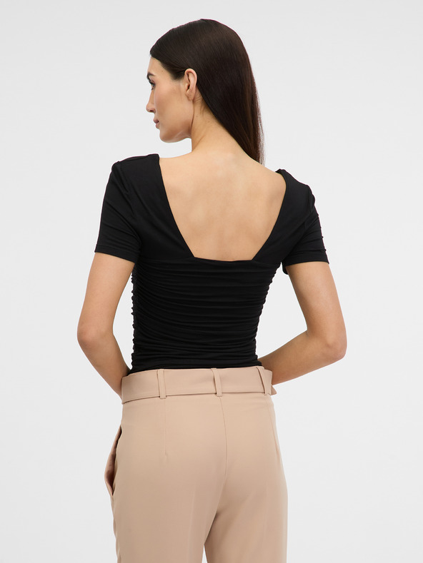 Orsay Schwarzes Damen-Kurzarmshirt ORSAY