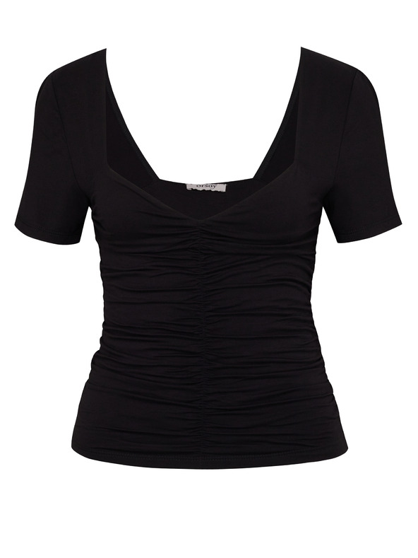 Orsay Schwarzes Damen-Kurzarmshirt ORSAY