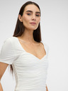Orsay Cremefarbenes Kurzarm-T-Shirt für Frauen ORSAY