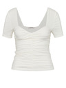 Orsay Cremefarbenes Kurzarm-T-Shirt für Frauen ORSAY