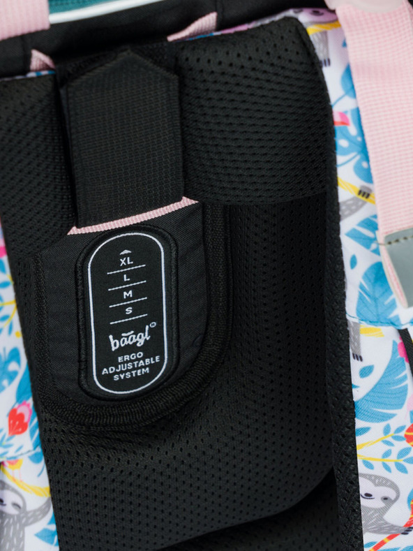 BAAGL  Blauer Schulranzen zippy Faultier Baagl