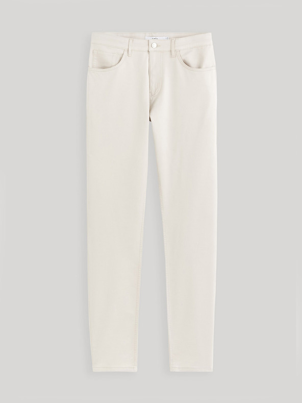 Celio Cremefarbene Herrenhose Celio Gofive