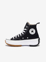 Converse Schwarze Damen-Plateau-Knöchelturnschuhe Converse Run Star Hike