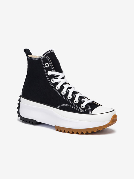 Converse Schwarze Damen-Plateau-Knöchelturnschuhe Converse Run Star Hike