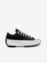 Converse Schwarze Converse Run Star Hike Plateau Turnschuhe für Damen