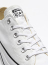 Converse Weiße Converse Chuck Taylor All Star Canvas Plateau Turnschuhe