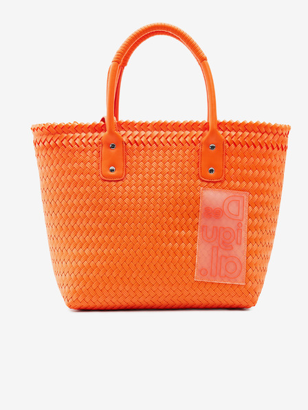 Desigual Orange Desigual Damen Korb geflochten Zaire Handtasche