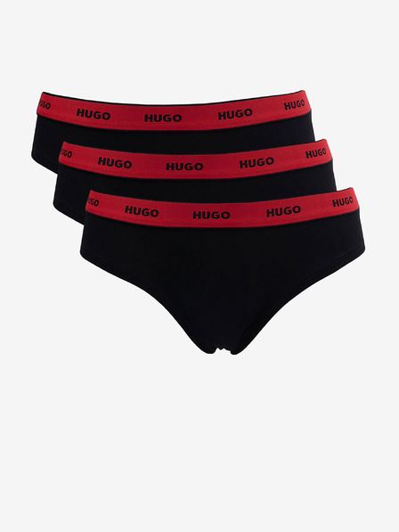 HUGO Dreier-Set Damen-Tangas in Schwarz HUGO