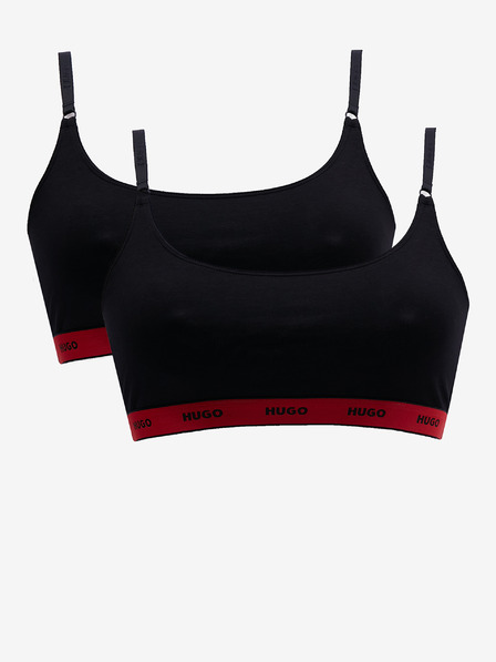 HUGO Set aus zwei Damen-Bralettes in schwarz HUGO