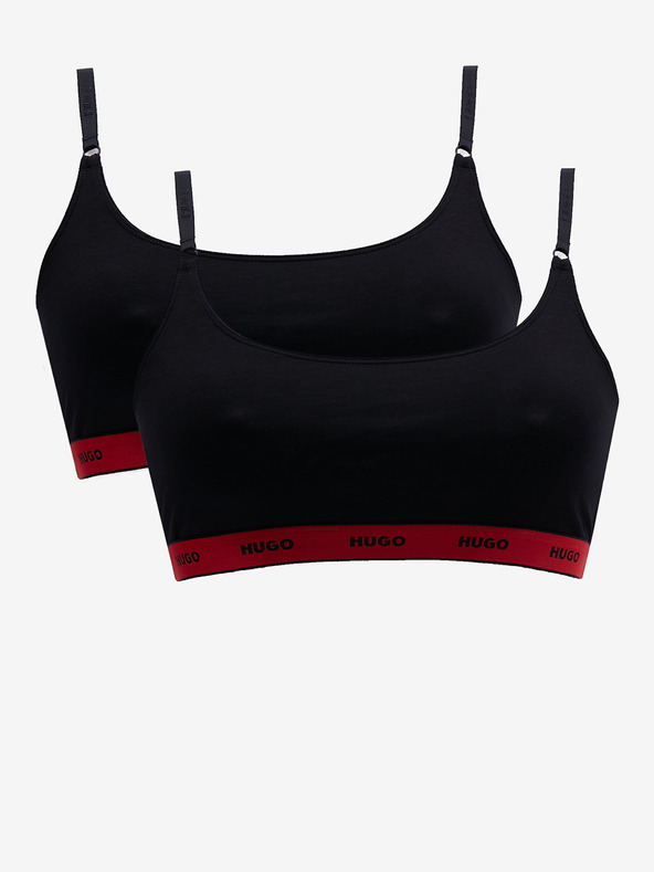 HUGO Set aus zwei Damen-Bralettes in schwarz HUGO
