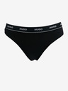 HUGO Dreier-Set Damen-Strings in Schwarz HUGO