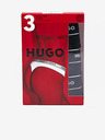 HUGO Dreier-Set Damen-Strings in Schwarz HUGO