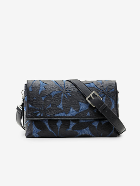 Desigual Blau-schwarze Desigual Onyx Venecia 2.0 gemusterte Damenhandtasche