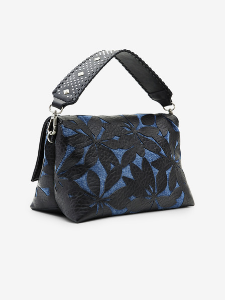 Desigual Blau-schwarze Desigual Onyx Venecia 2.0 gemusterte Damenhandtasche