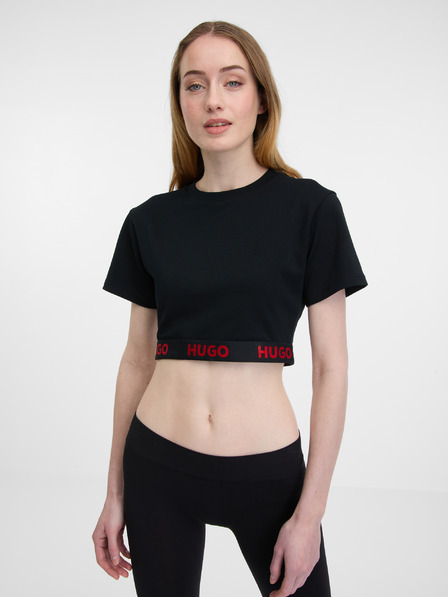 HUGO Schwarzes Damen-Sporttop HUGO
