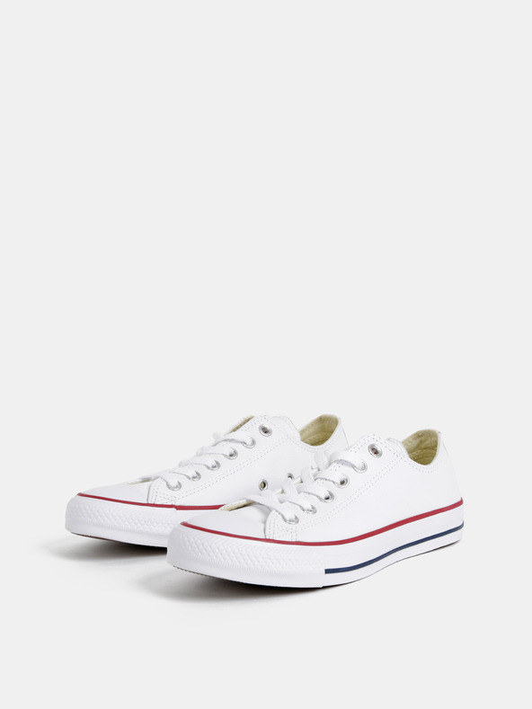 Converse Weiße Leder Turnschuhe Converse Chuck Taylor All Star Leder