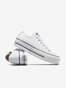Converse Weiße Damen Leder Plateau-Sneakers Converse