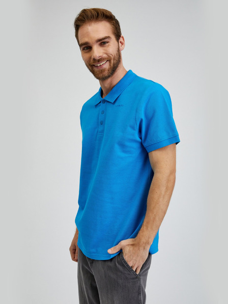 Sam 73 Blaues Herren-Poloshirt aus Baumwolle SAM73 Chryz