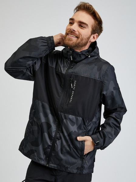 Sam 73 Schwarze und graue Herren-Armeejacke SAM73 Lachlan