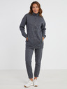 Sam 73 Graues gestromtes Damen-Sweatshirt mit Reißverschluss SAM 73 Asajj