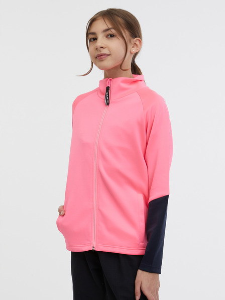 Sam 73 Rosa Mädchen-Sweatshirt mit Reißverschluss SAM 73 Nana