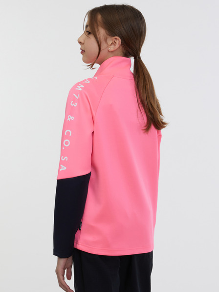 Sam 73 Rosa Mädchen-Sweatshirt mit Reißverschluss SAM 73 Nana