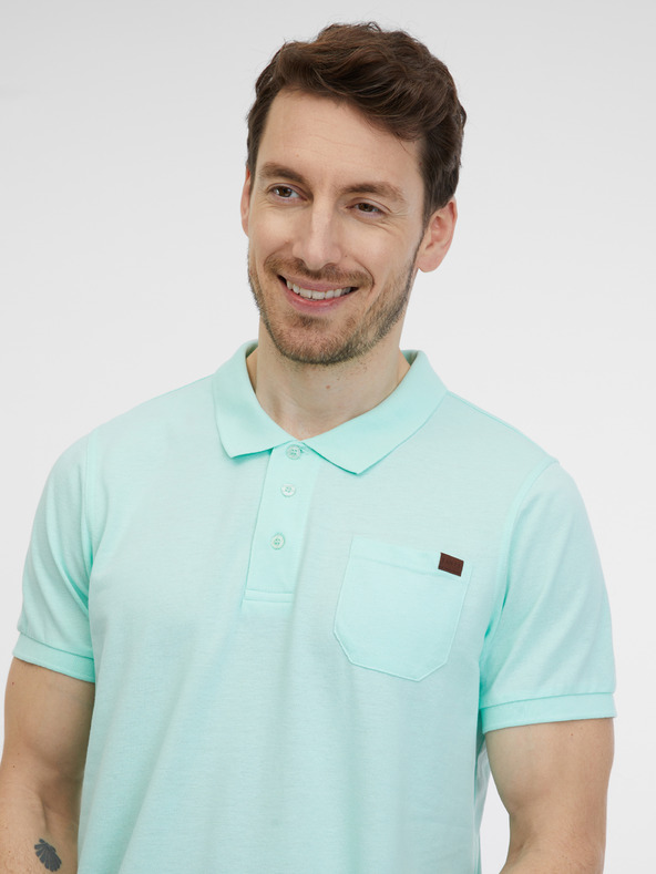 Sam 73 Türkisfarbenes Herren-Poloshirt SAM 73 Julian