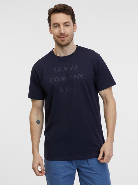 Sam 73 Dunkelblaues Herren-T-Shirt SAM 73 Milhouse