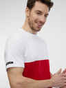 Sam 73 Weißes und rotes Herren-T-Shirt SAM 73 Norman