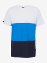 Sam 73 Weißes und blaues Herren-T-Shirt SAM 73 Norman