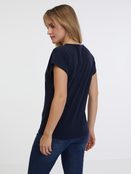 Sam 73 Dunkelblaues Damen Basic-T-Shirt SAM 73 Clorinda