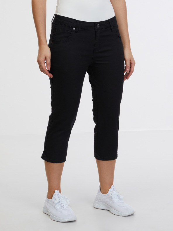 Sam 73 Schwarze dreiviertel Slim Fit Jeans für Damen SAM 73 Amara