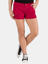 Sam 73 Rote gemusterte Shorts für Frauen SAM 73