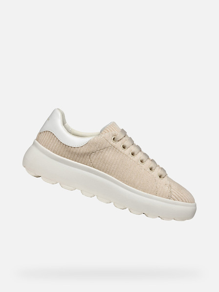 Geox Beige Geox Spherica EC4.1 Damen Turnschuhe