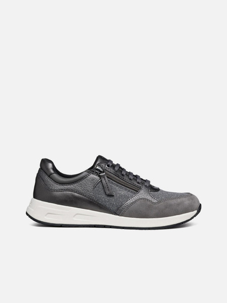 Geox Dunkelgrau Damen Geox Bulmya Turnschuhe