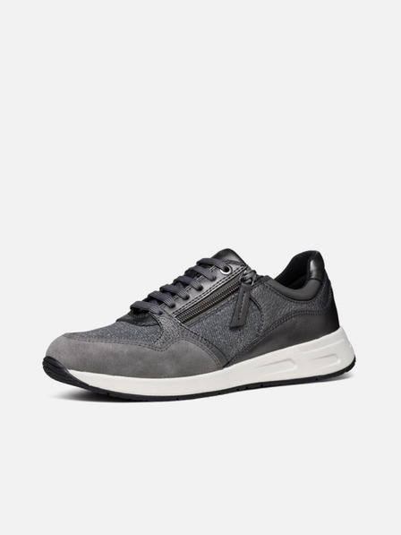 Geox Dunkelgrau Damen Geox Bulmya Turnschuhe