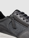 Geox Dunkelgrau Damen Geox Bulmya Turnschuhe