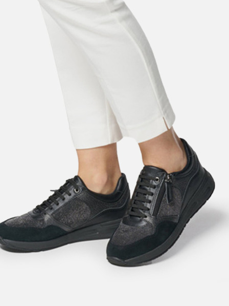 Geox Schwarze Damen Geox Bulmya Turnschuhe