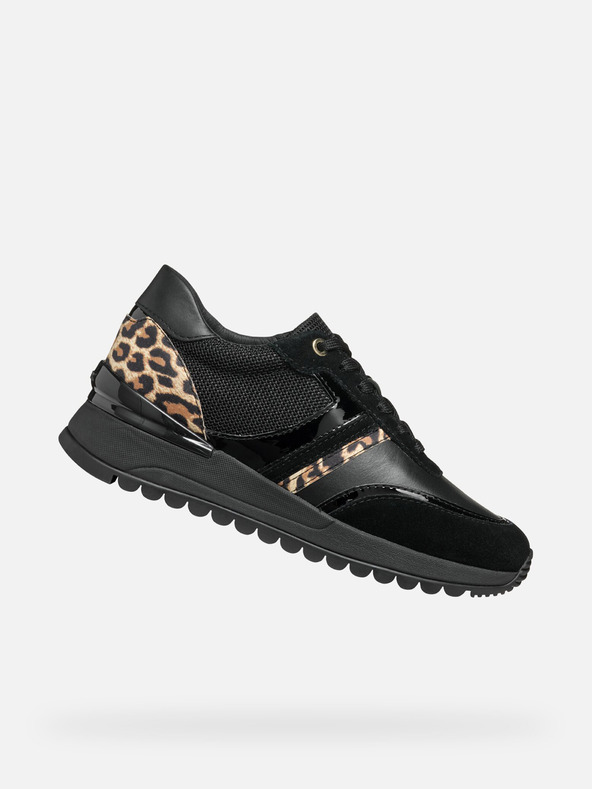Geox Schwarz Damen Geox Desya Turnschuhe