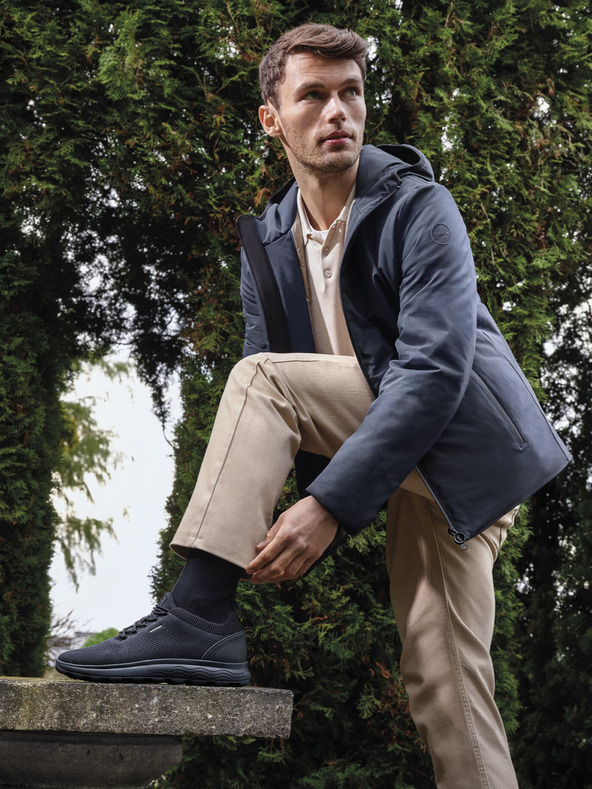 Geox Dunkelblaue Herren-Turnschuhe Geox Spherica